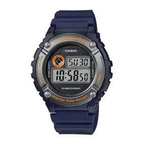 WW2736 Casio Youth Illuminator Digital Resin Belt Watch W-216H-2BVDF