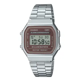 WW2869 Casio Vintage Illuminator Digital Chain Watch A168WA-5AYDF