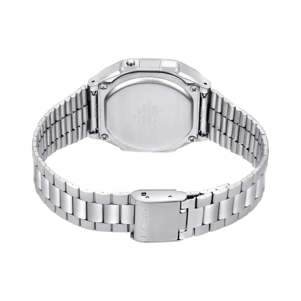 WW2869 Casio Vintage Illuminator Digital Chain Watch A168WA-5AYDF