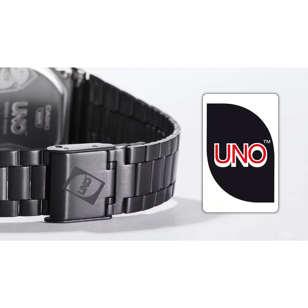 WW2873 Casio Vintage Illuminator Digital Chain Watch A168WEUC-1ADR