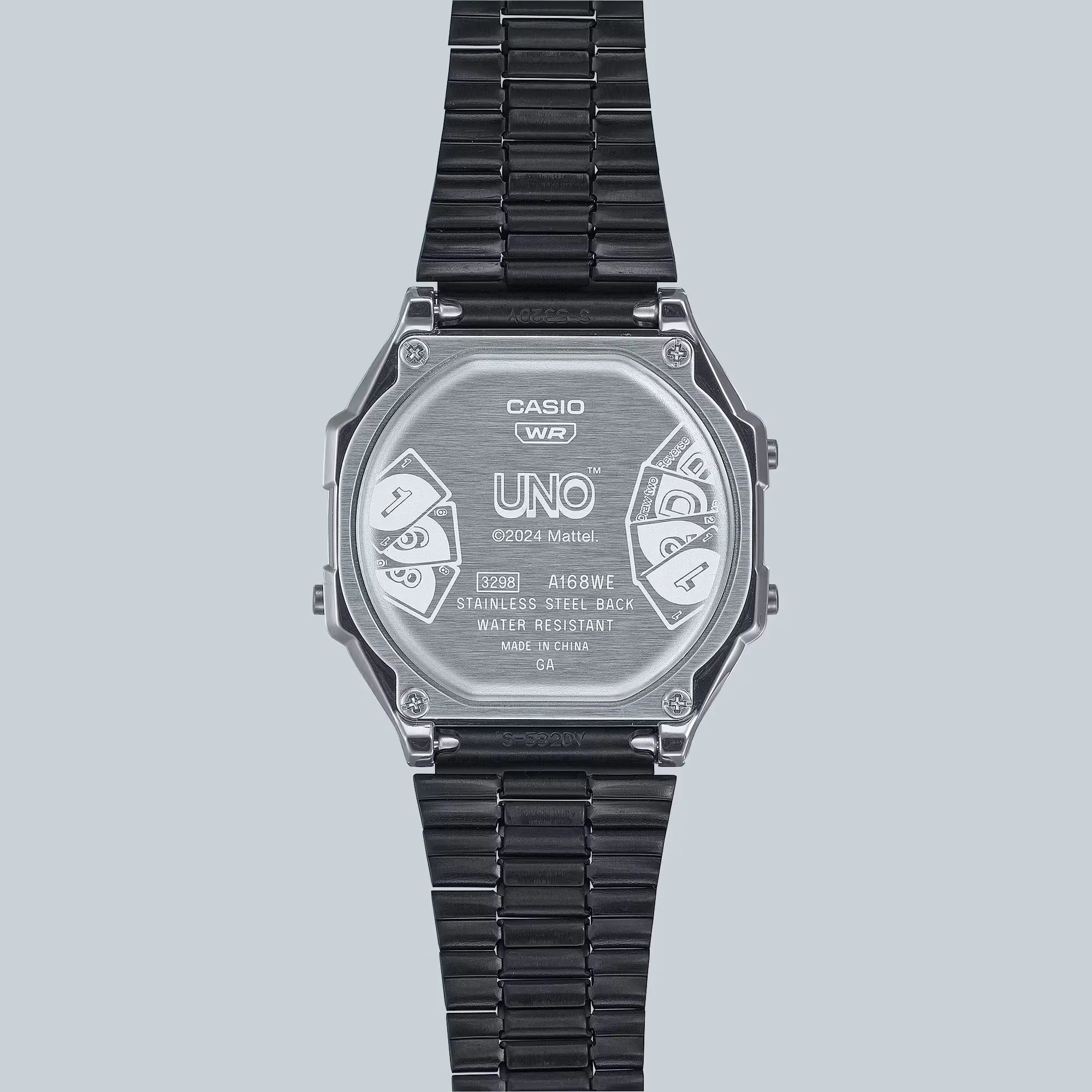 WW2873 Casio Vintage Illuminator Digital Chain Watch A168WEUC-1ADR