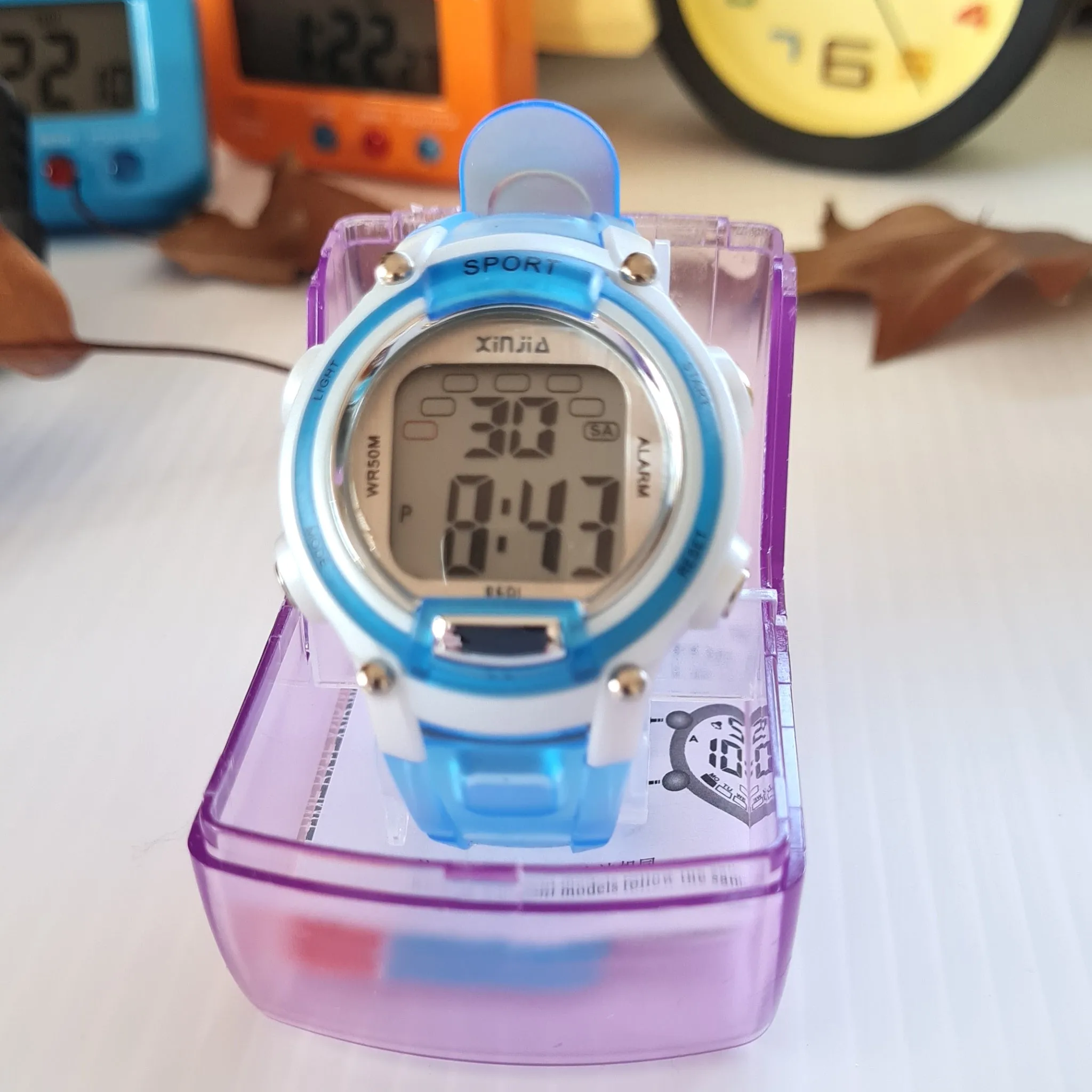 Young Adult Sports Watch Xinjia 5ATM TD24 asst colours