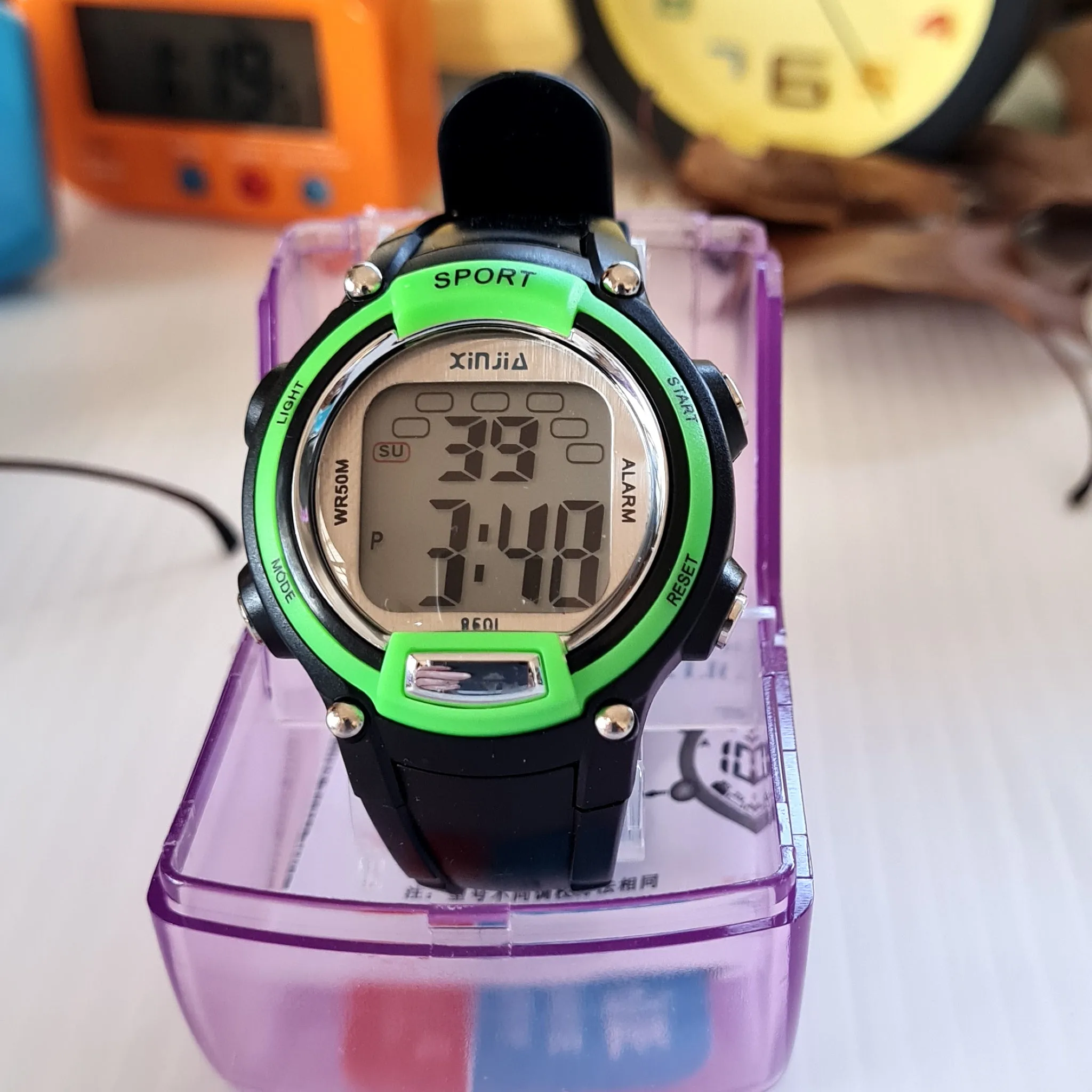 Young Adult Sports Watch Xinjia 5ATM TD24 asst colours