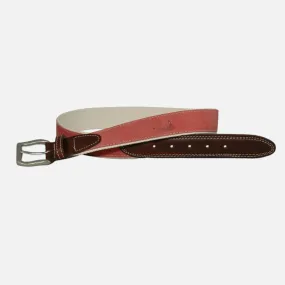 YRI Men's Embossed Nubuck Belt - Nantucket Red®